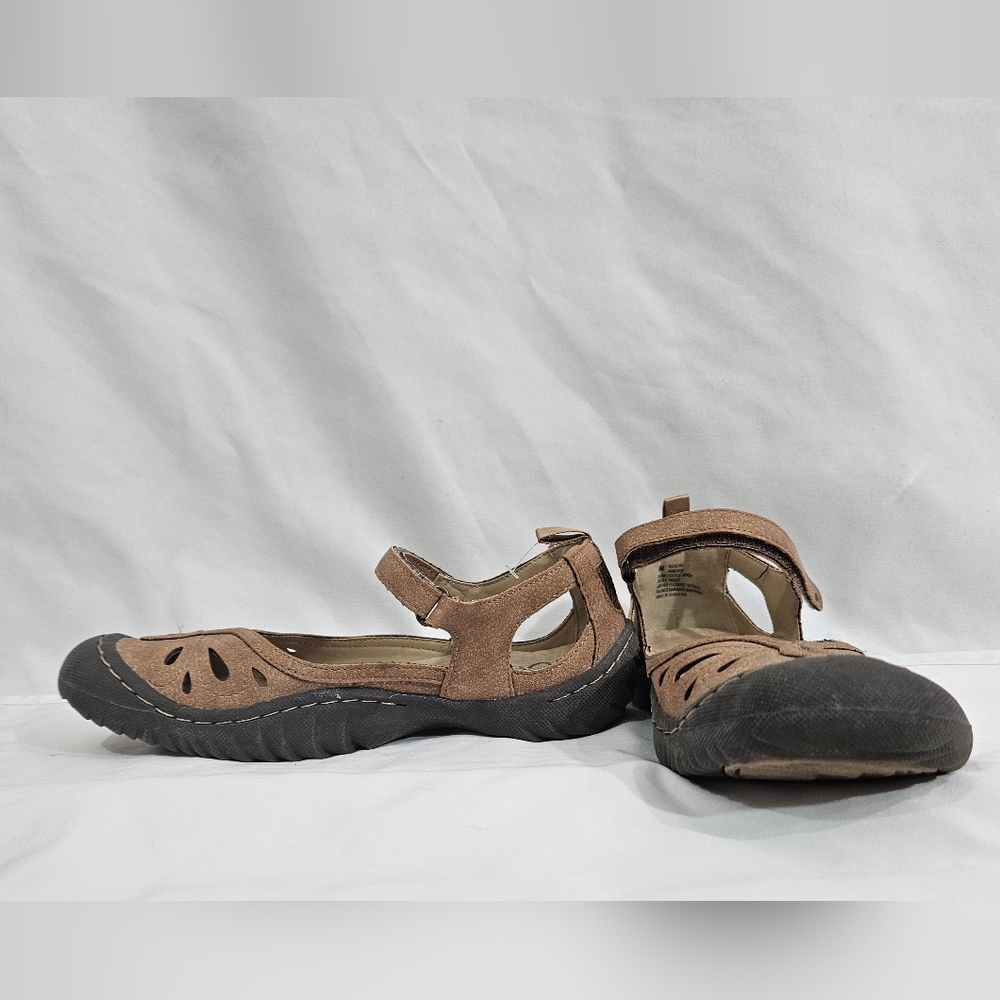 JBU Brown Mary Jane Sandals Womens Size 6 - Picture 4 of 11
